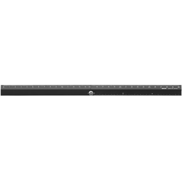 Midori Multi Aluminium Ruler 30cm Black - Picture 3 of 13